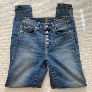 7 for all mankind button fly skinny Jean